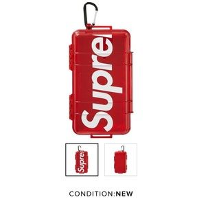 Supreme red pelican case brand new